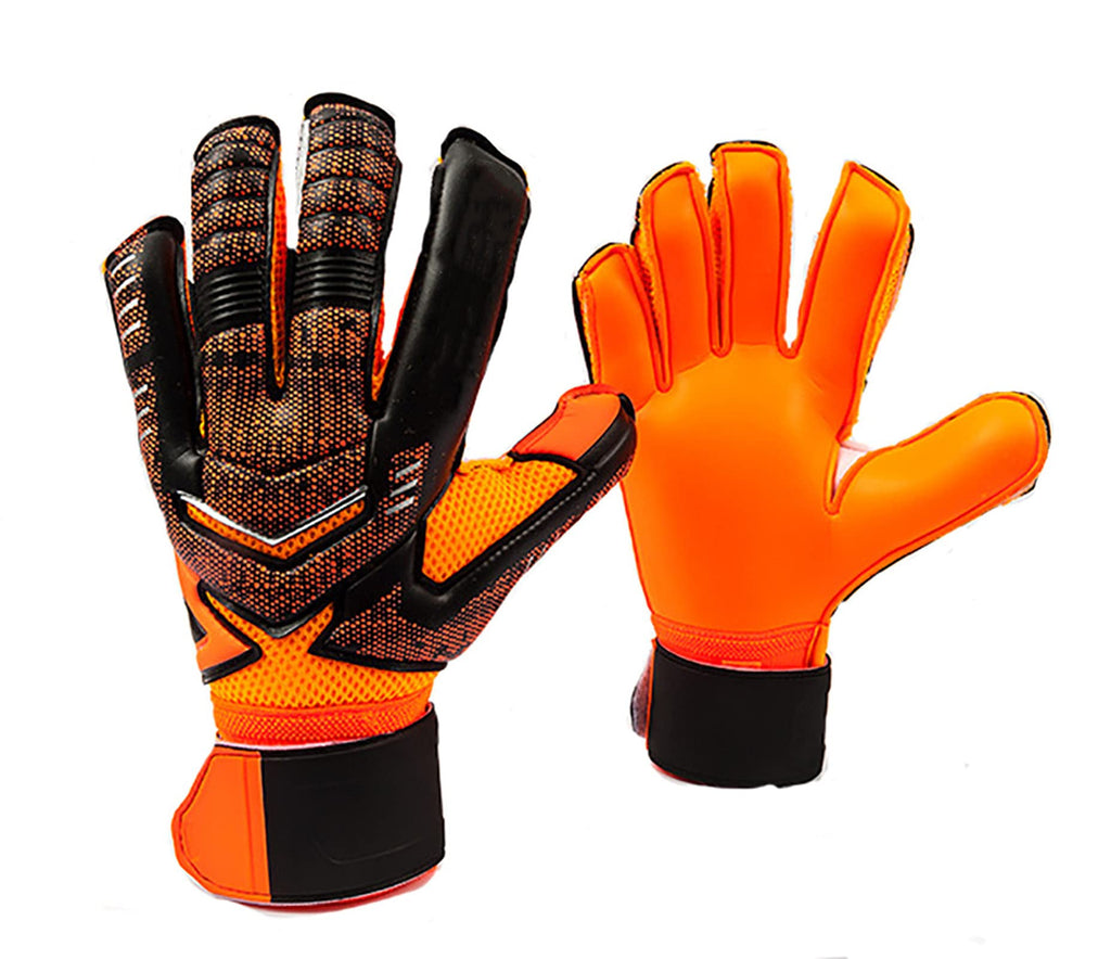 Jellybro Soccer Goalkeeper Gloves for Adults and Youth Football Goalier Gloves Finger Protection Device orange 7 - BeesActive Australia