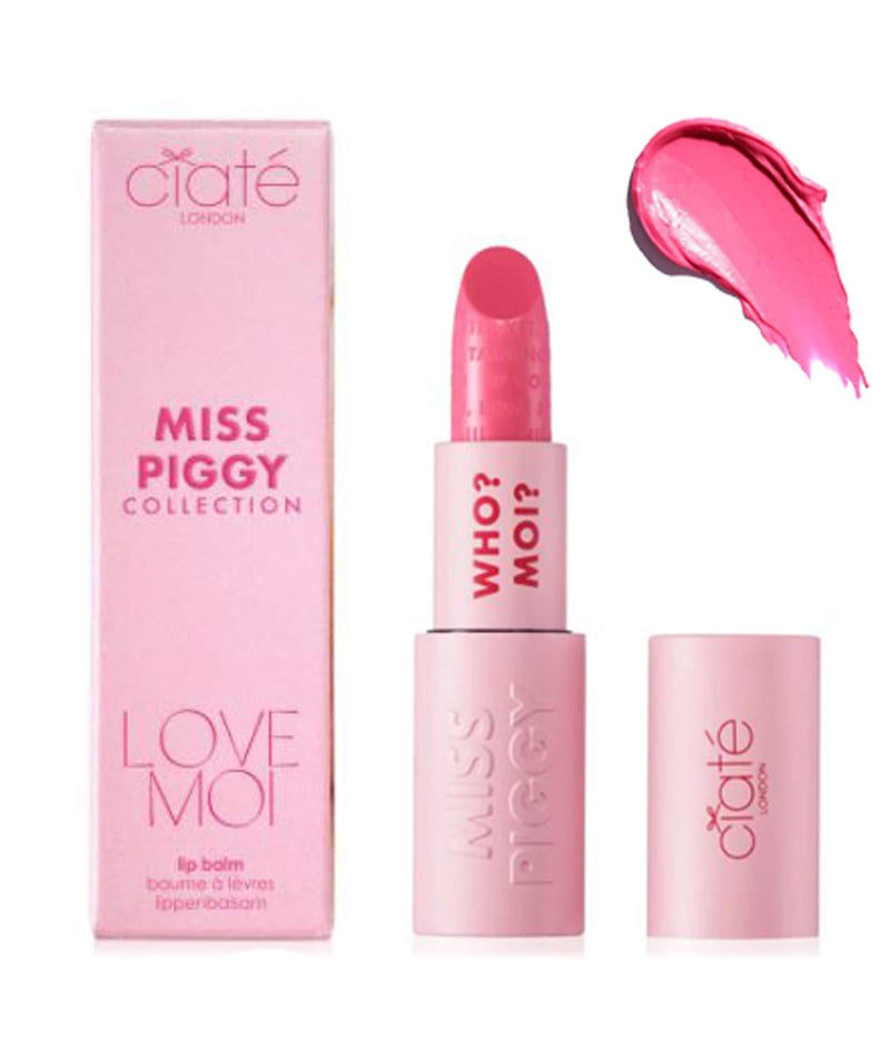 Ciate London Miss Piggy Collection Lip Balm! Hydrating Lip Balm! Sweet Donut Scented Lip Care! Miss Piggy Muppet Inspired Makeup! Choose From Lip Balm Or Blush! (Lip Balm) - BeesActive Australia