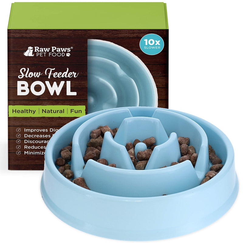 Raw Paws Slow Feeder Dog Bowl - Maze Dog Bowl to Slow Down Eating - Dog Bowl for Fast Eaters - Dog Puzzle Bowl for Slower Eating - Slow Drink Water Bowl for Dogs 1-count - BeesActive Australia