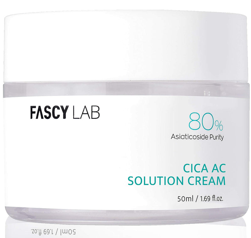 Fascy Lab CICA Cream — Korean Skin care, Face Moisturizer for Acne Prone Skin — Centella asiatica + Lotus leaf + Honey Extract — Redness relief for face, acne moisturizer, Korean cica care, gel moisturizer with Cooling Effect [1 x 1.69 Fl.Oz.] - BeesActive Australia