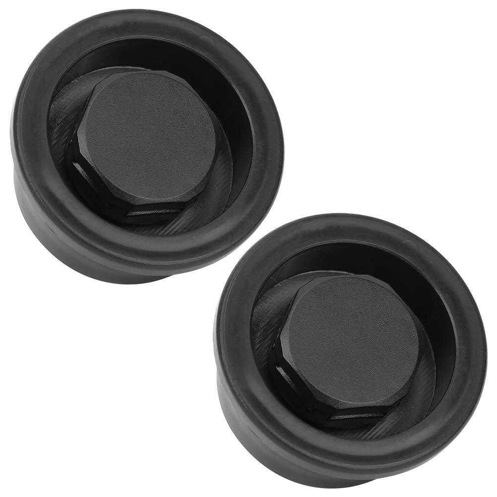 Demeras Surfboard Air Vent Paddle Board Air Vent 2Pcs PVC Surfboard Paddle Board Vent Hole Automatic Breathing Waterproof Accessory Black - BeesActive Australia