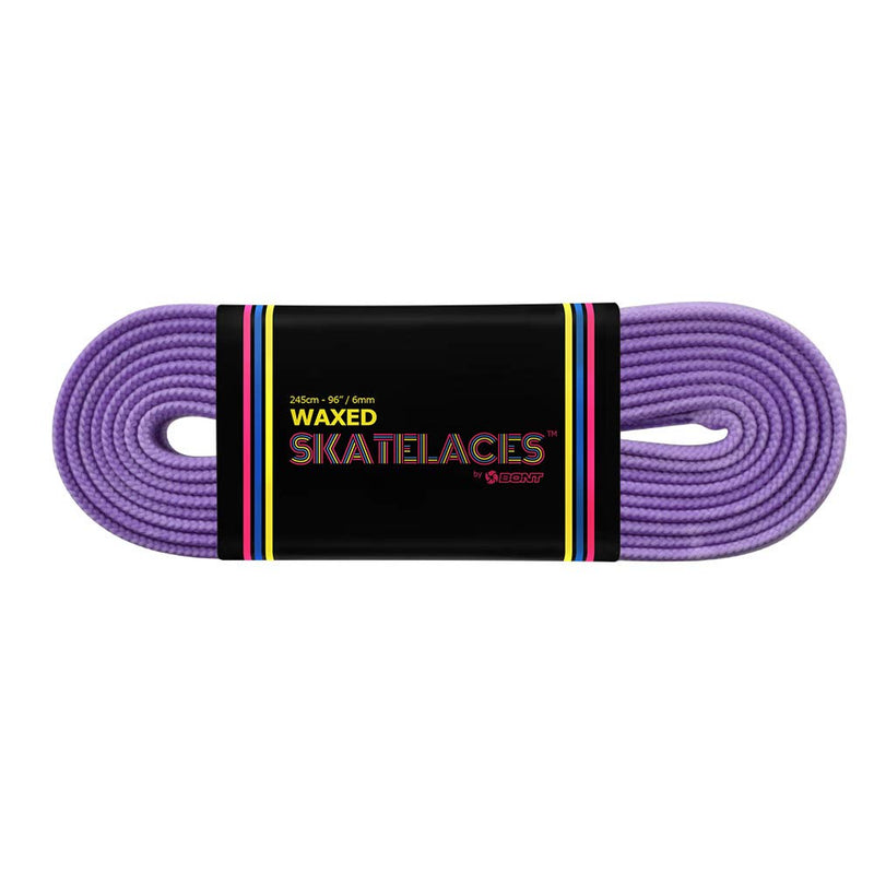 Bont Skates Waxed Laces - 6mm & 8mm - 47" 71" 79" 96" 108" - Dare You Purple 6mm Wide / 79 inch / 200 cm - BeesActive Australia