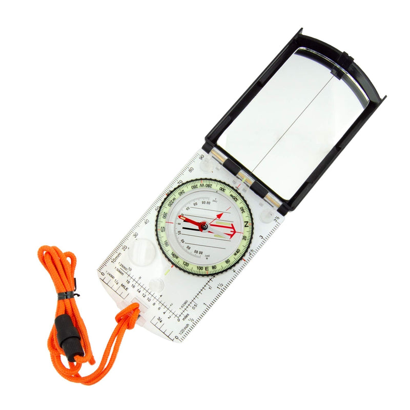 Sun Company ProSight Sighting Map Compass with Adjustable Declination - Handheld Orienteering Baseplate Compass for Hiking, Backpacking, and Survival Navigation - BeesActive Australia