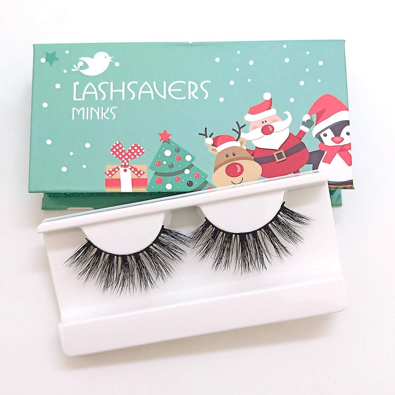 KallyHair Christmas Eyelash Siberian Real Mink Lashes | Soft Cotton Band 3D Mink Eyelashes | Christmas Box Real Mink Lashes for Women Dallas - BeesActive Australia
