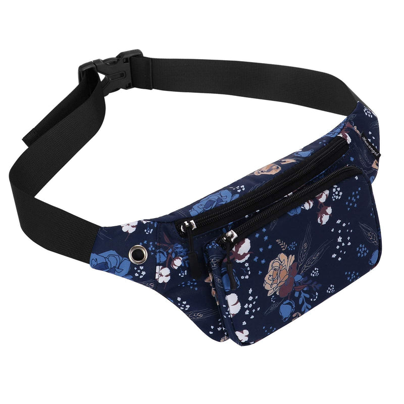 HUA ANGEL Fanny Waist Pack-Running Hiking Cycling Sport Casual Waist Bag Hip Pack Outdoor Travel Crossbody Sling Backpack for Men & Women Cotton pattern - BeesActive Australia