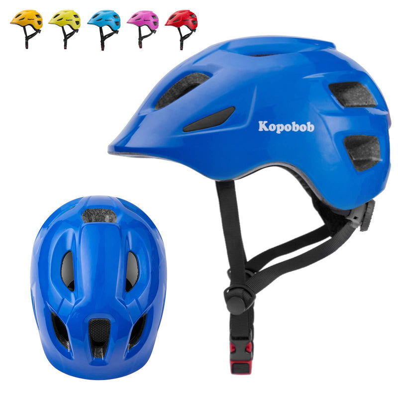 Kopobob Kids Bike Helmet Toddler Helmet Adjustable Kids Helmet for Child Youth Girls Boys Cycling Helmet for 3-14 Years Old Kids BLUE Small - BeesActive Australia