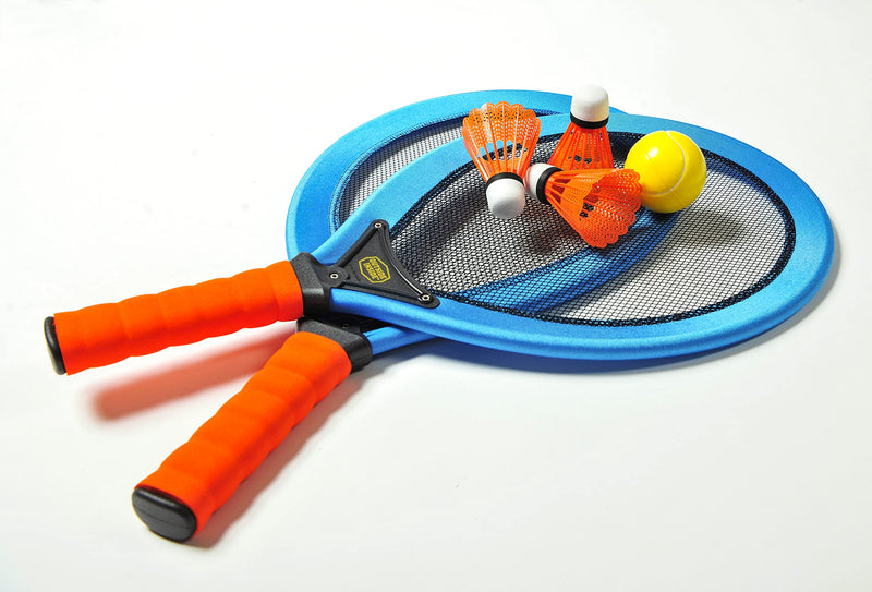 Outside Inside Backpack Racket Set, Lightweight, Compact, Travel Size for Camping and Travel 3 Birdies, 1 Ball - BeesActive Australia