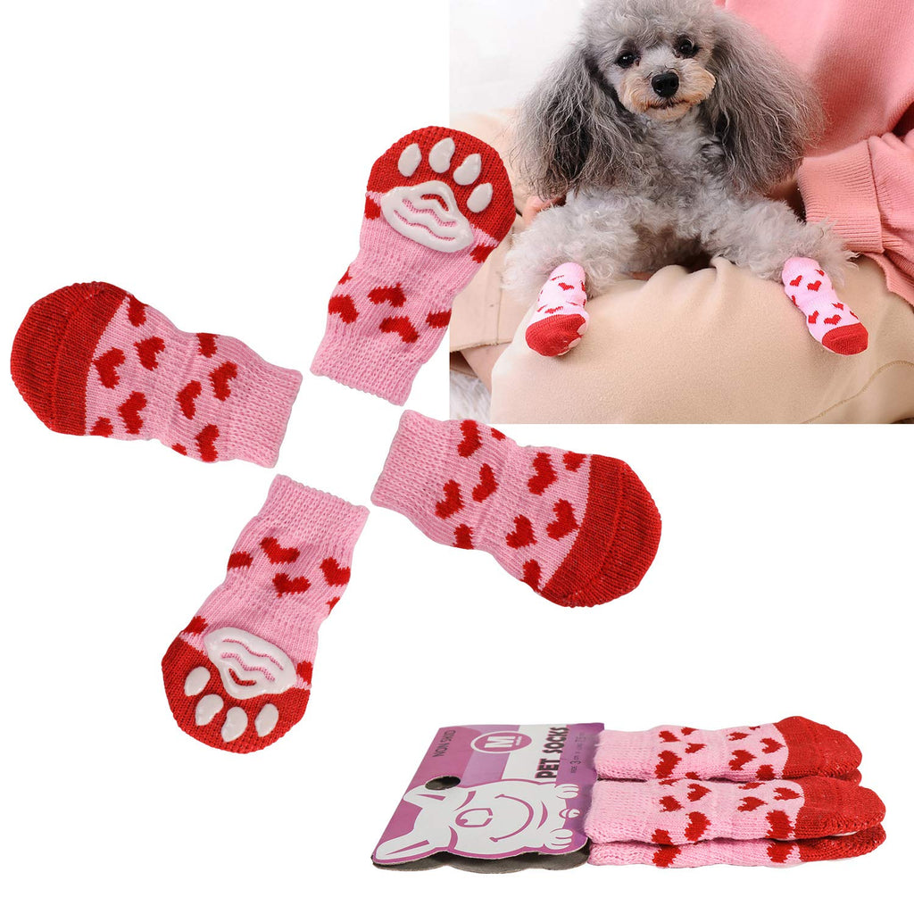 RALIS Dog Cat Boots Shoes Socks， Pet Anti-Slip Knit Dog Socks&Cat Socks with Adjustable Waterproof Breathable and Anti-Slip Sole，for Indoor Wear, Paw Protection - BeesActive Australia