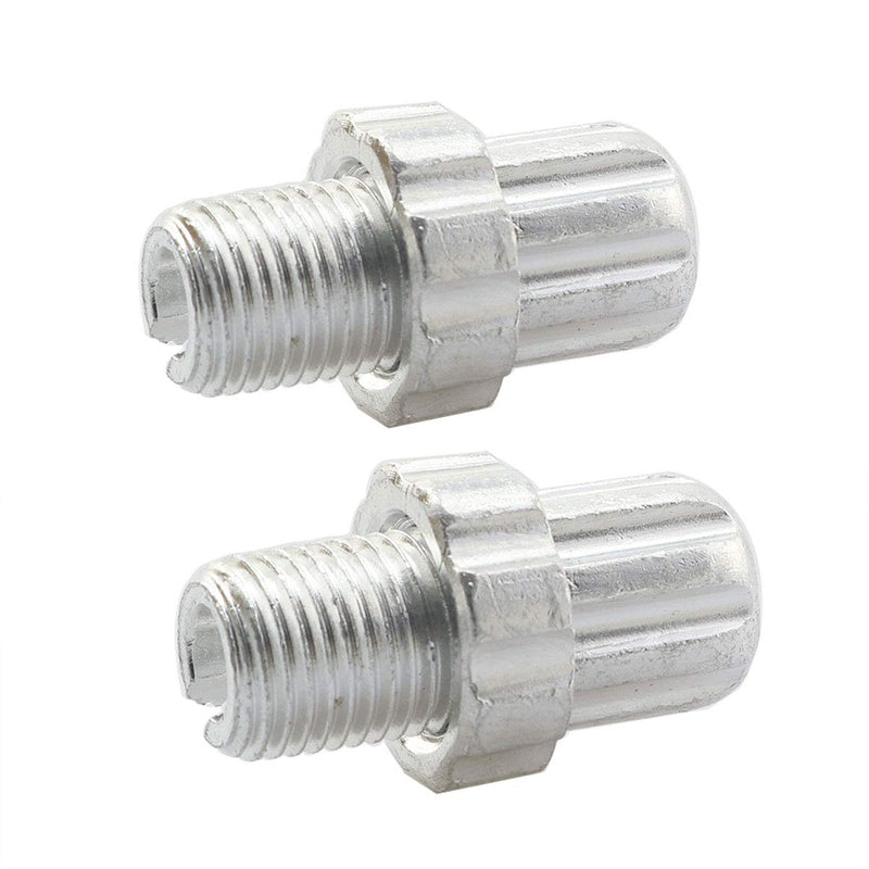 PZRT 2pcs Aluminium MTB Bike Bicycle Brake Handle Lever Adjusting Screws Fastener Bolt Brake Accessories, Silver 7mm - BeesActive Australia