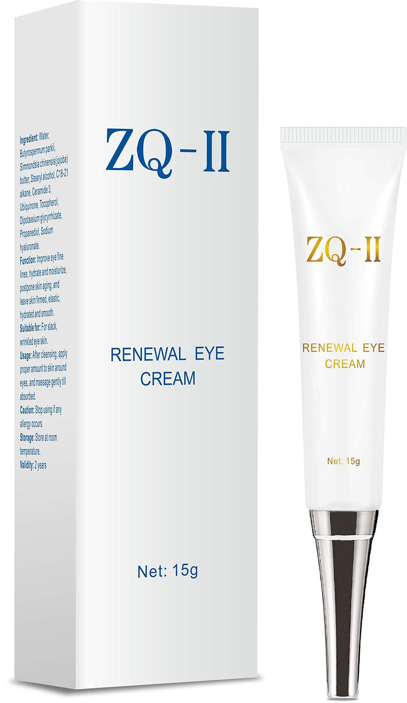 ZQ-II Renewal Eye Cream, Fades Dark Circles Renewal Smoothing Eye Cream, Vitamin E to Reduce Puffiness, Fine Lines and Dark Circles, Containing Ubiquinone to Promote Microcirculation Around Eye Area - BeesActive Australia