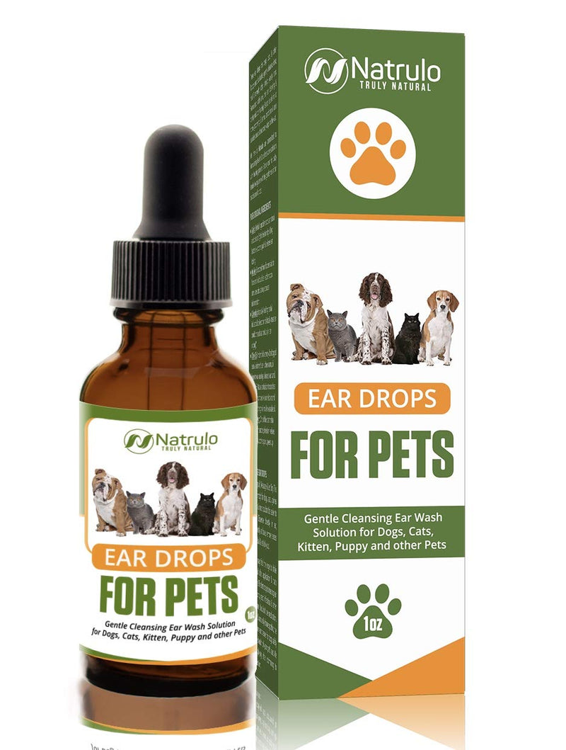 Natural Ear Cleaner for Dogs, Cats, Kitten, Puppy – Gentle Cleansing Ear Wash Solution Mite Infection & Yeast Treatment for Pets – Drying, Healing Medicinal Ear Cleaning Drops Made in USA - BeesActive Australia