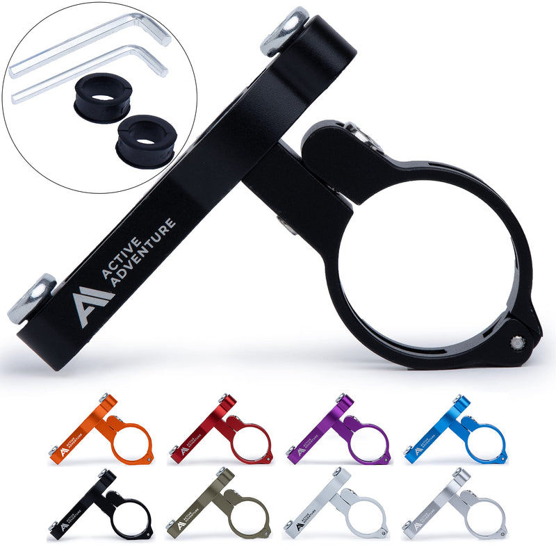 Bike Seat Water Bottle Holder Water Bottle Bike Mount Bike Clip Bottle Cage Adapter Handlebar Bottle Cage Mount Seat post Water Bottle Cage Adjustable MTB Road Or Kids Bike Beach Cruiser ANODIZED BLACK - BeesActive Australia