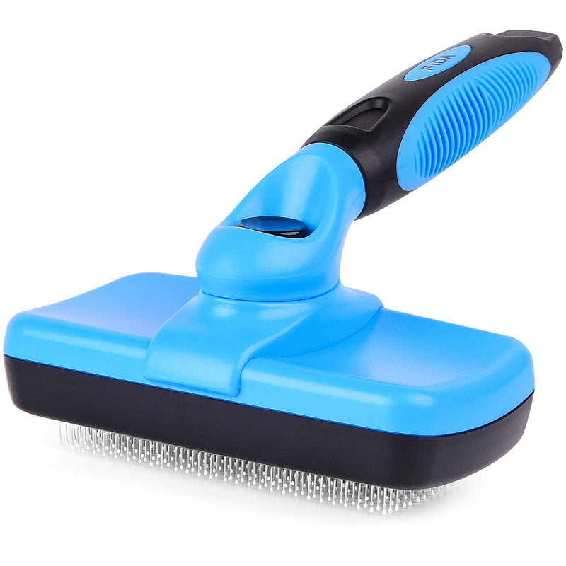 Fida Self Cleaning Slicker Brush with Protective Ball Tips, Dog Brush / Cat Brush for Shedding and Grooming Loose Undercoat, Mats - for Small, Medium & Large Dogs and Cats with Short to Long Hair - BeesActive Australia