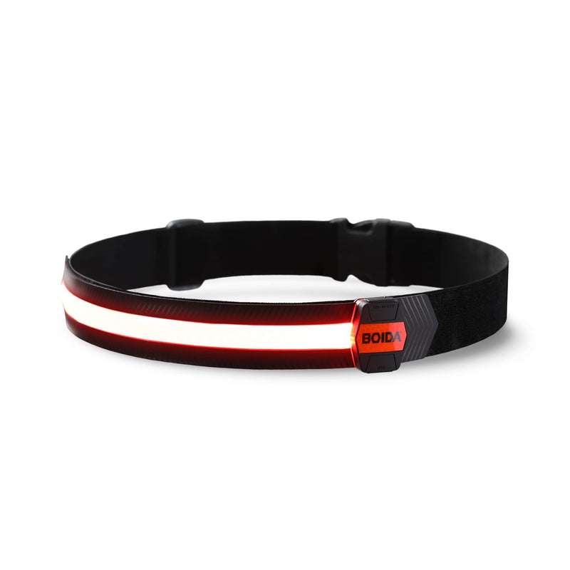 BOIDA LED Reflective Belt 1pcs - High Visibility Gear for Running,Bike, Camping, Walking & Cycling | USB Rechargeable | Safer Than a Reflective Vest | Orange,Orange,Green,White FLUORESCENT-ORANGE - BeesActive Australia