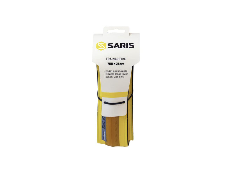 Saris Trainer Tire Yellow, 700x25 - BeesActive Australia
