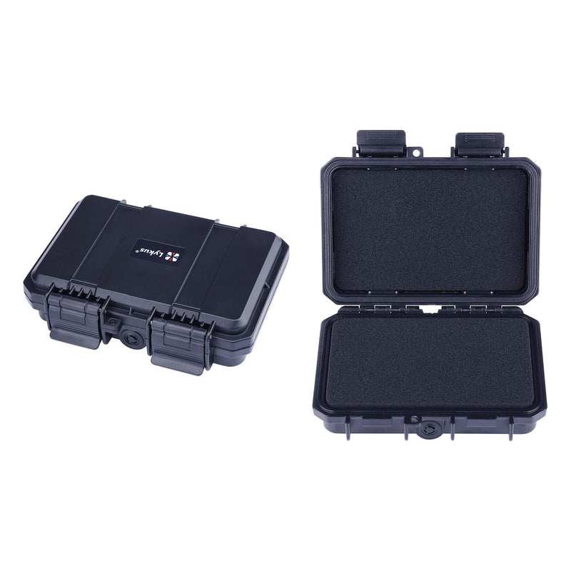Lykus Mini Hard Case Dry Box with Foam Insert, Various Sizes, IP66 Splash-Proof, Suitable for Boating, Kayaking, and Other Water Activities HC-1410:5.5x3.5x1.5in - BeesActive Australia