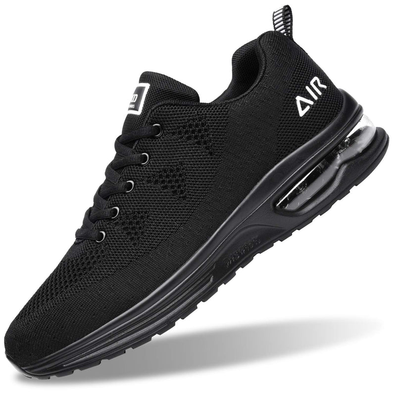 Autper Mens Air Athletic Running Tennis Shoes Lightweight Sport Gym Jogging Walking Sneakers US 6.5-US12.5 10.5 Allblack - BeesActive Australia