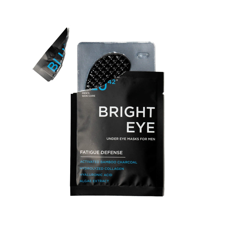 Activated Charcoal Under Eye Masks For Men by Blu42 - Bright Eye Fatigue Defense Eye Patches, Removes Dark Circles, Wrinkles, and Puffiness - Hydrating, Anti-Aging, Anti-Wrinkles - 1 Treatment - BeesActive Australia