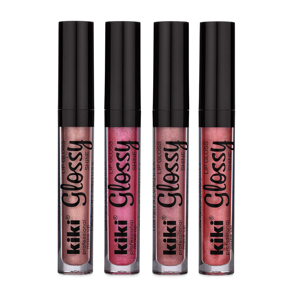 kiki LIP GLOSS SET OF 4 MUST HAVE SHIMMERING COLORS MADE IN U.S.A. - BeesActive Australia