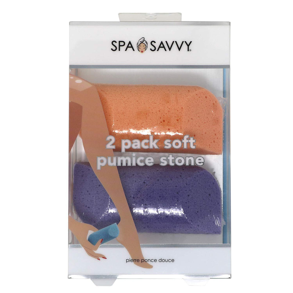 2 Pack Spa Savvy Pumice Stone, Leave Your Skin Feeling Soft and Smooth, Remove Calluses and Dry Skin - BeesActive Australia
