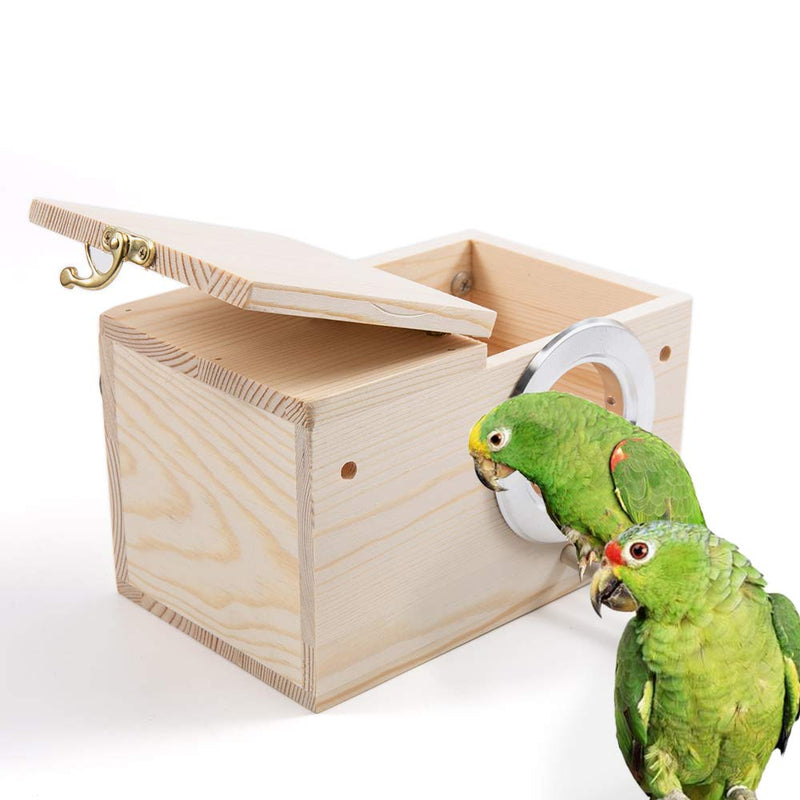 evomosa Bird Nests Pet Bird Wood Breeding Box S（4.7*7.6 in） - BeesActive Australia
