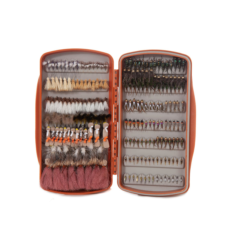 fishpond Tacky Pescador Silicone Slit Waterproof Fly Box - Burnt Orange - BeesActive Australia