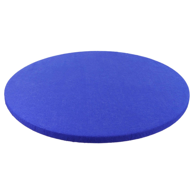 Jigitz Round Game Table Cover Fitted Table Cloth - 36in to 48in Elastic Fit Felt Poker Table Cover Protector Blue - BeesActive Australia