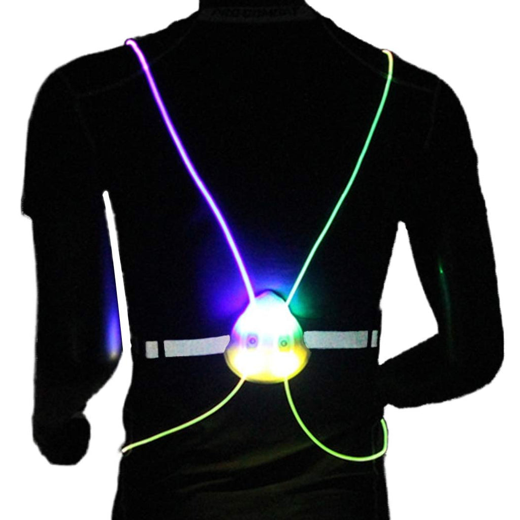 Gortin LED Vest for Running Illuminated Reflective Vest Running Night Light Riding Safety Vest Safety Gear for Men and Women Colorful - BeesActive Australia