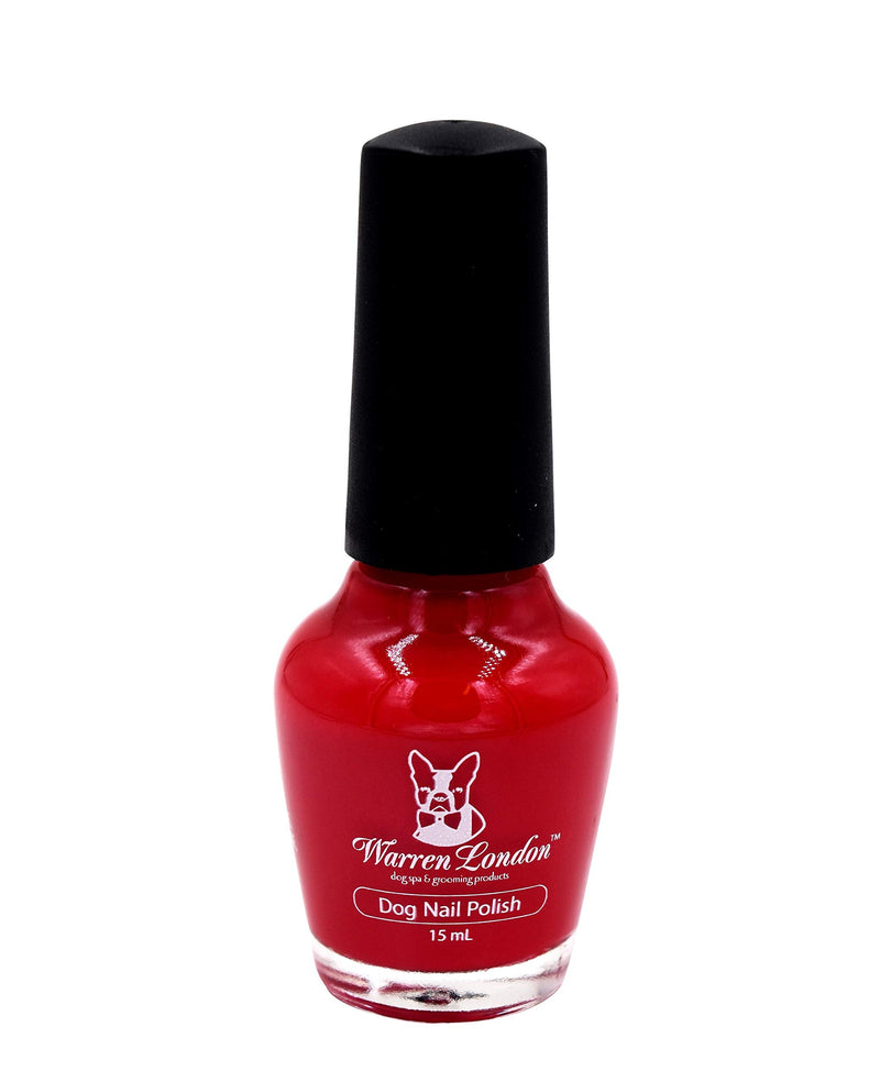 Warren London Dog Nail Polish in A Bottle Premium Coverage & Color- Made in USA- Red 0.51 Fl Oz (Pack of 1) Fire Hydrant Red - BeesActive Australia