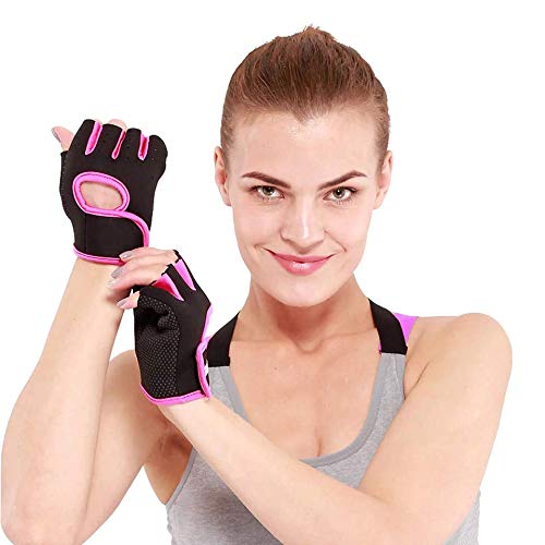 Serveuttam Workout Gloves for Women Weight Lifting - Thick Padded Breathable Gym Gloves for Women Workout | Grip Gloves for Working Out | Fingerless Sports Gloves for Gym Exercises - BeesActive Australia