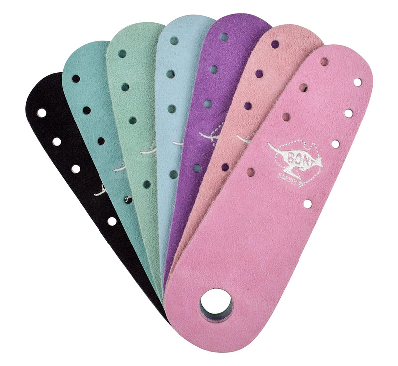 Bont Roller Skates - New 100% Australian Suede Flat Toe Guard Protectors - Roller Skate Derby Figure - Pair Bubblegum Pink Suede - BeesActive Australia