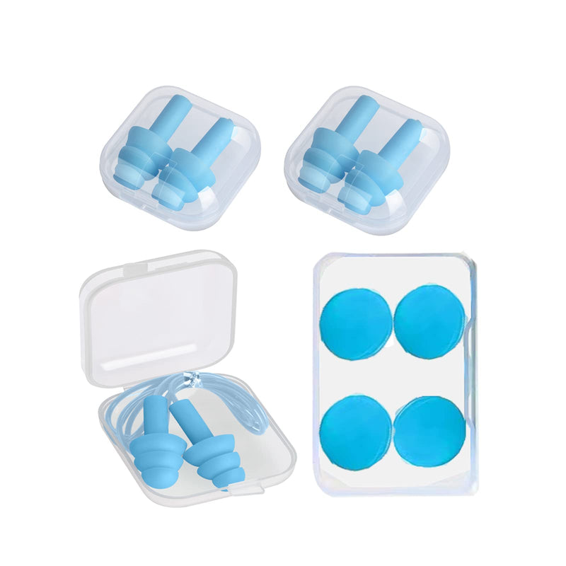 5 Pairs Reusable Super Soft Silicone Earplugs, Comfortable Ear Plugs That can Quickly Eliminate Noise, Suitable for Swimming, Sleeping, Snoring, Working, Studying, Loud Noise - BeesActive Australia