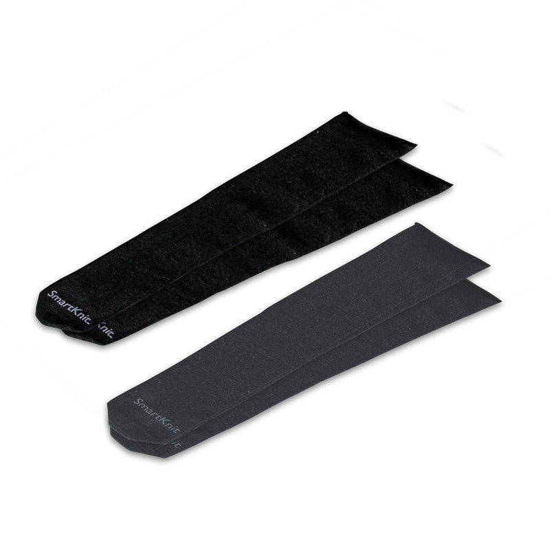 SmartKnit Adult AFO Interface Seamless Sensitivity Socks - 2 Pack (Black & Charcoal, Adult Small) - BeesActive Australia