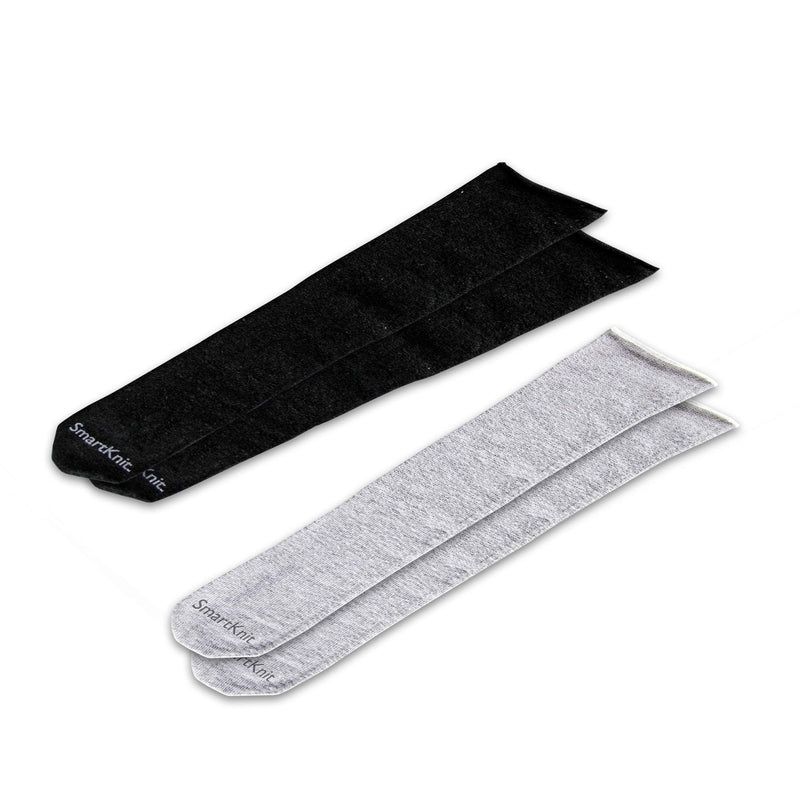 SmartKnit Adult AFO Interface Seamless Sensitivity Socks - 2 Pack (Black & Gray, Adult Regular) - BeesActive Australia