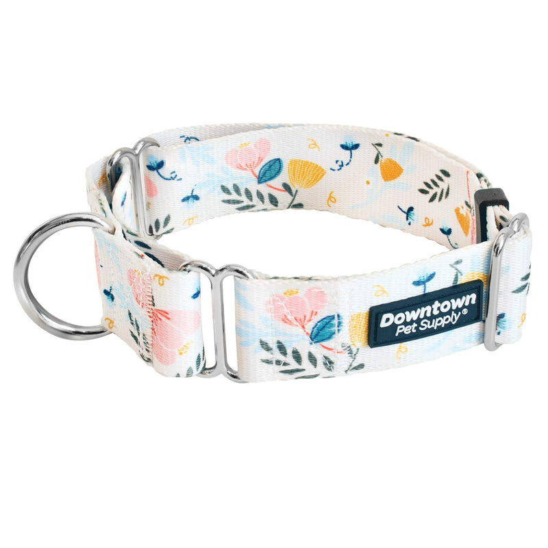 Downtown Pet Supply - Martingale Collar for Dogs - Dog Training Collar - Big, Wide & Thick Dog Collar - Escape-Proof, Weatherproof, Durable and Comfortable - Large: 14"-24.5" Floral - BeesActive Australia