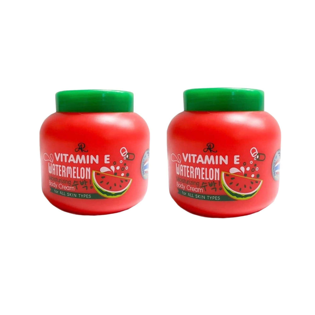 X2 Bottle Vitamin E Body Cream For Smooth Skin 200ml (Watermelon & Vitamin E) Watermelon & Vitamin E - BeesActive Australia