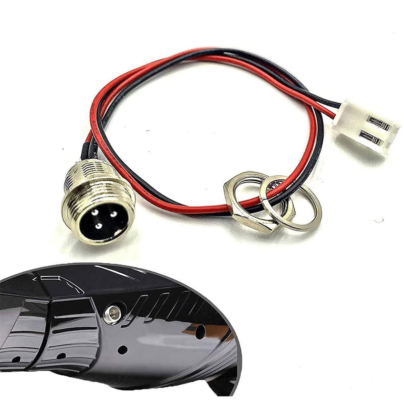 FEC tech GLDYTIMES Hoverboard Charging Port (2 Pin) Replacement for Hover-1 swagtron TOMOLOO Segway Smart Self-Balancing Electric Scooter etc. 3 Prong 2 Wires 2 Buckle - BeesActive Australia