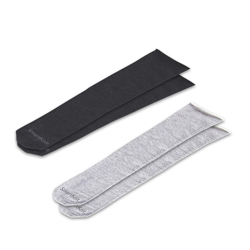 SmartKnit Adult AFO Interface Seamless Sensitivity Socks - 2 Pack (Charcoal & Gray, Adult Regular) - BeesActive Australia