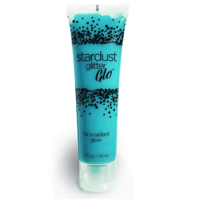 Stardust Glitter Glo - Glitter Gel for Face and Body, Electric Blue UV Glow Body Paint - 2 Ounce - BeesActive Australia
