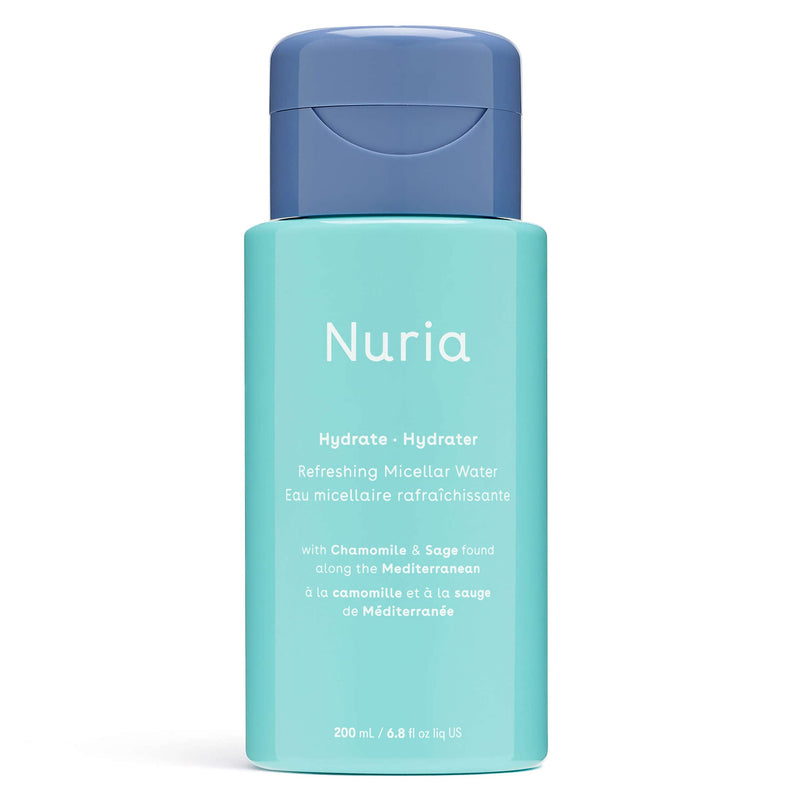 Nuria Beauty | Hydrate Refreshing Micellar Water with Chamomile, Safe & Aloe Leaf to Cleanse Skin with No Residue | 200 mL | Clean Beauty, Cruelty-Free & Vegan - BeesActive Australia