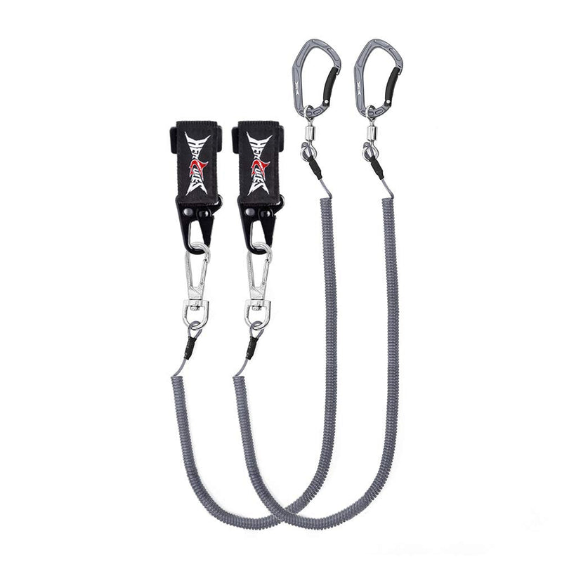 HERCULES M4 Heavy Duty Fishing Lanyard, Coiled Lanyard for Fishing, Rods, Pliers, Boating, Paddles, Kayak Paddle Leash (17.7" Plus) - BeesActive Australia