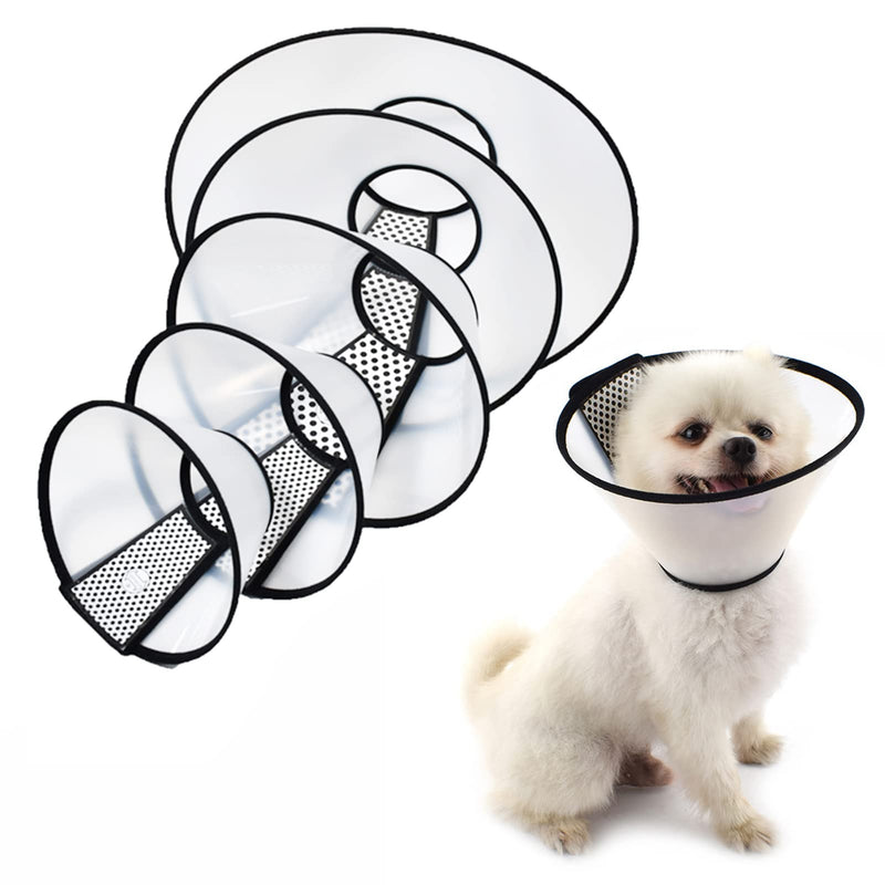 Care4U Dog Cone Collar Soft, Cat Cone Collar for After Surgery Anti-Bite Lick,Elizabethan Collar for Large Dogs Medium Dogs Small Dogs,Translucent Reusable Soft Dog Cone 13-14.2" - BeesActive Australia