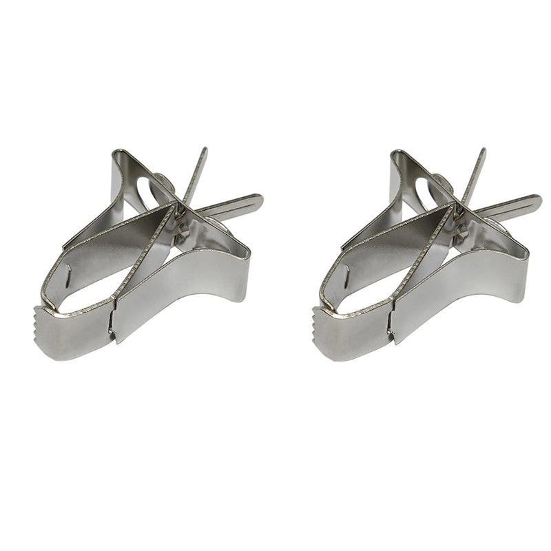 Batino 2 PCS Birds Food Holders Bird Feeder Parrot Fruit Vegtable Clips Stainless Steel Feeder Bird Cage Accessories - BeesActive Australia