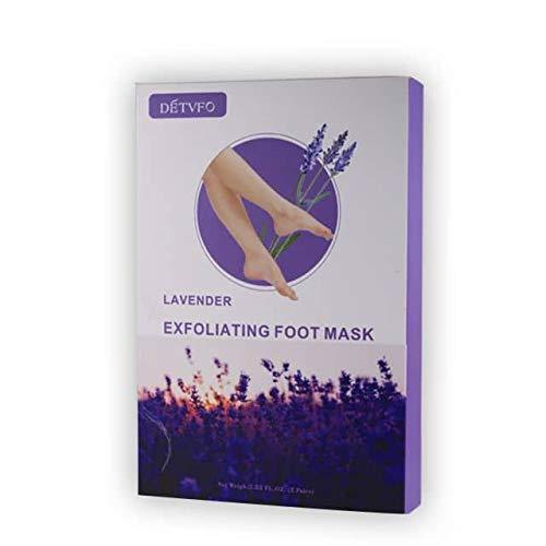 Foot Peel Mask Detvfo - 2 Pack - Exfoliating Treatment - Remove Calluses - Soften Cracked Heels - Naturally Peeling Dead Skin From Your Feet - New Smooth Moist Baby like Skin - Lavender - BeesActive Australia