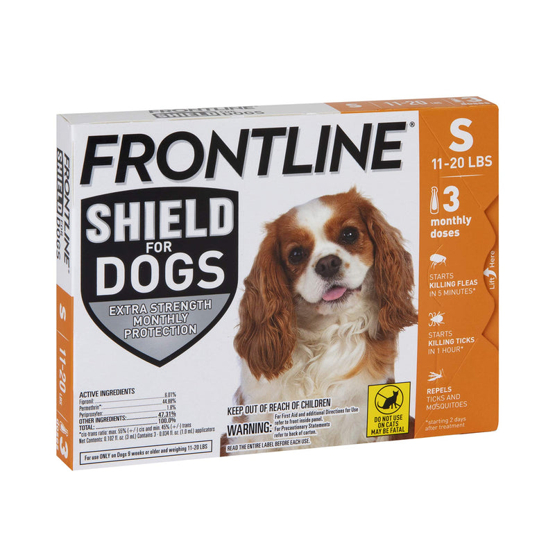 FRONTLINE Shield for Dogs Flea & Tick Treatment, 11-20 lbs 3 Count - BeesActive Australia