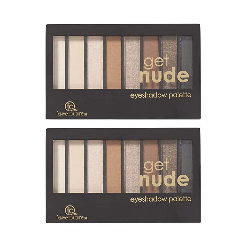 Multi Pack of 2 items, Includes 2 Femme Couture Get Nude Eyeshadow Palettes - BeesActive Australia