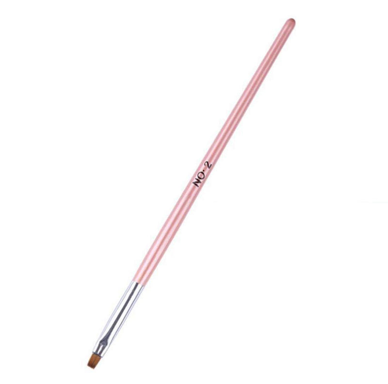 Ranvi 10 PCS Pink Flat Nail Art Pen DuPont Clean Polishing Manicure Phototherapy Pen Tool - BeesActive Australia