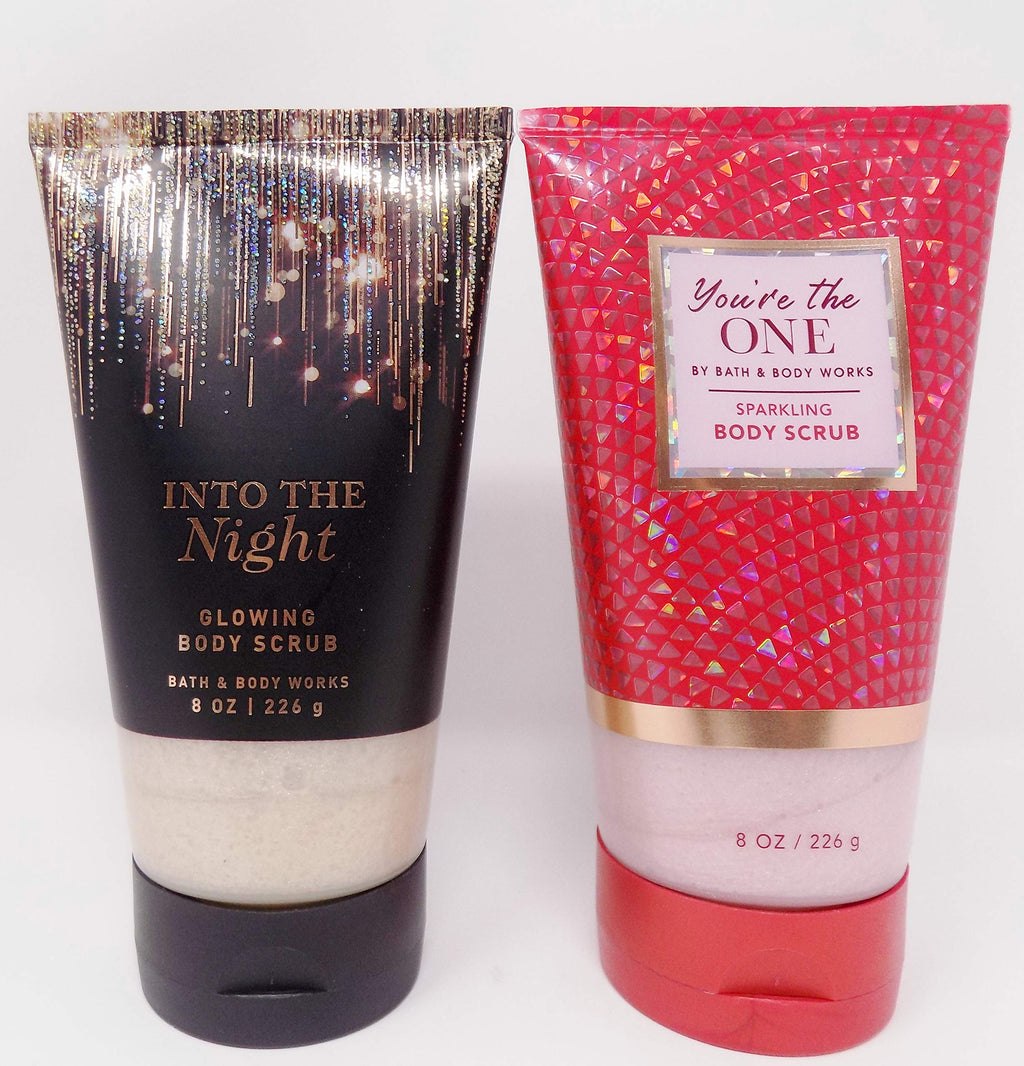 Bath Set of 2 Body Scrubs 1- Into the Night 8 oz Glowing Body Scrub and 1- You're the One 8 oz Sparkling Body Scrub - BeesActive Australia