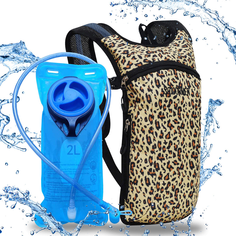 Sojourner Hydration Pack Backpack - 2L Water Bladder Included for Festivals, Raves, Hiking, Biking, Climbing, Running and More - BeesActive Australia