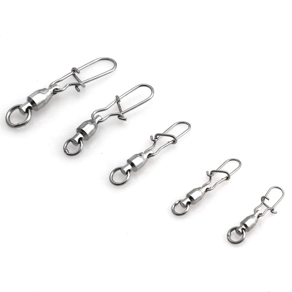 Youliang 25pcs 12-39mm Fishing Ball Bearing Swivels Reinforced Pin Fishing Supplies Fishing Gear Accessories for General Freshwater and Saltwater, Offshore Fishing - BeesActive Australia